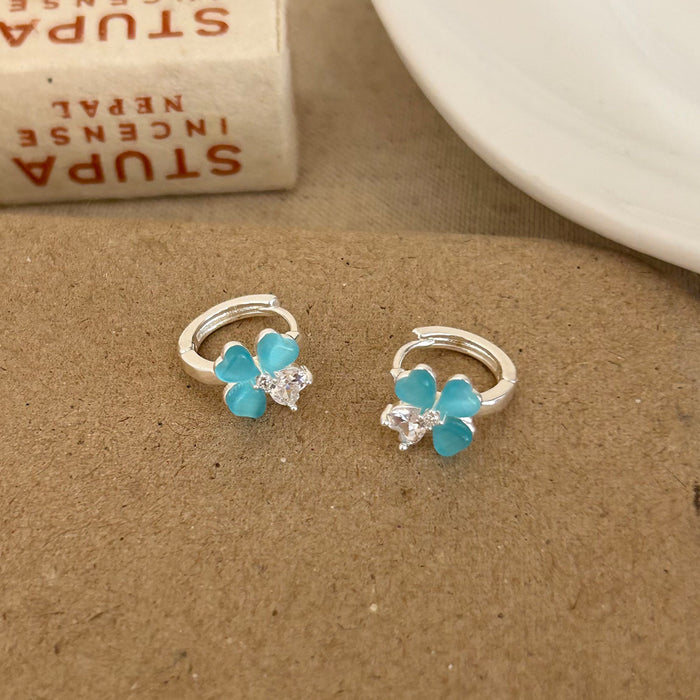 Wholesale Frosted Heart Two-Way Earrings
