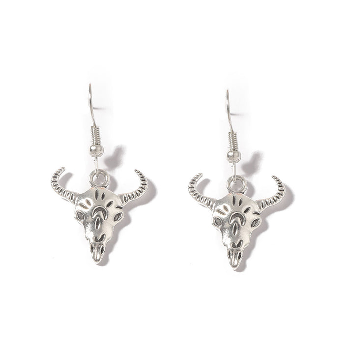 Wholesale Western Cowboy Style Antique Silver Design Pony Calf Ear