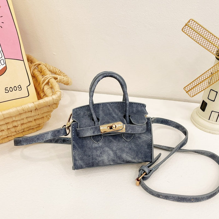 Wholesale New retro denim mini stylish parent-child crossbody bag accessory coin purse for children