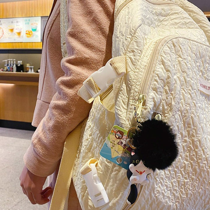 Wholesale Plush keychain Siamese cat pendant resin cat key chain