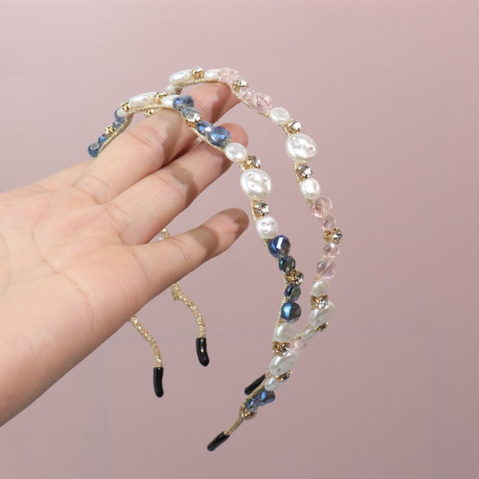 Wholesale Crystal Pearl Headband JDC-HD-ZC016