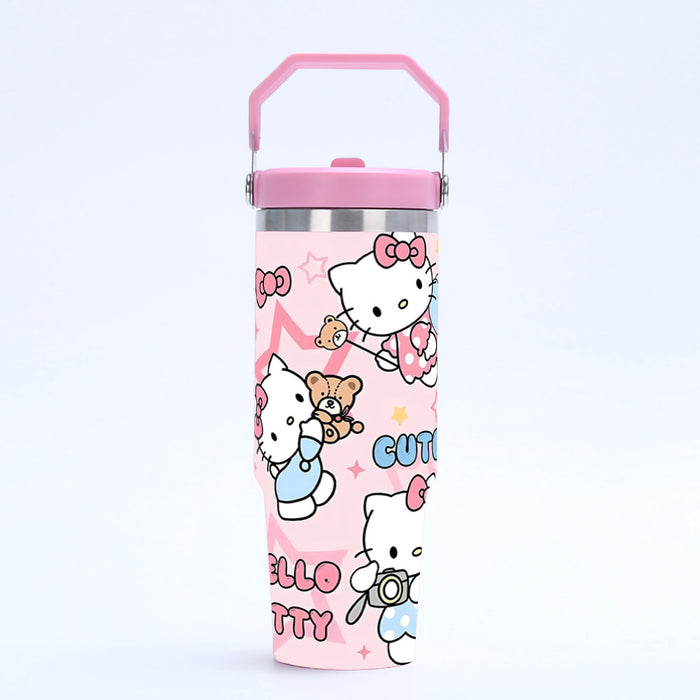 Wholesale Tumbler 30oz Cute Cartoon Stainless Steel Vacuum Travel Portable Ice Bullies Cup