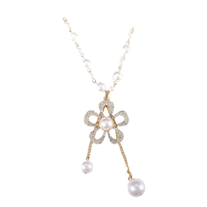 Wholesale Pearl  sweater chain pearl necklace for women