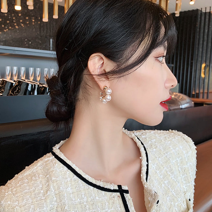 Wholesale Vintage Pearl Earrings Irregular Pearl Earrings