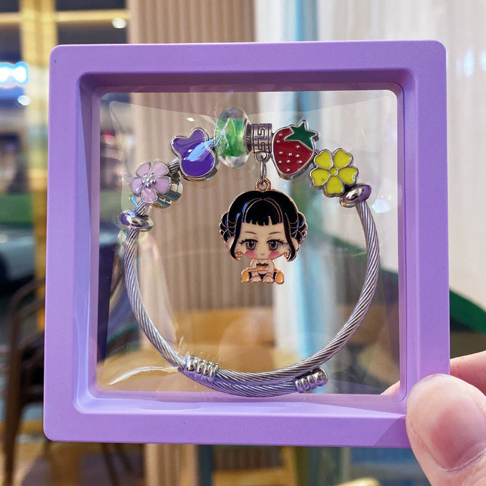 Wholesale Handmade Cartoon Witch Hunter Alloy Bracelet Fashion Accessory Gift Minimum Quantity: 3