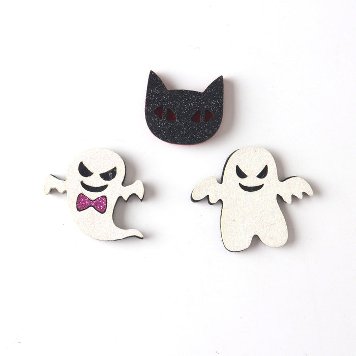 Wholesale  Pumpkin Ghost Felt DIY Hair Clip Craft Kit Decorative Accessory For Kids Boutique Resale Gift