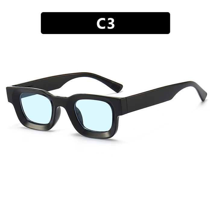 Wholesale Fashion Sunglasses New Square Narrow Frame Sunglasses Street Photography Style Sunglasses Premium Sense