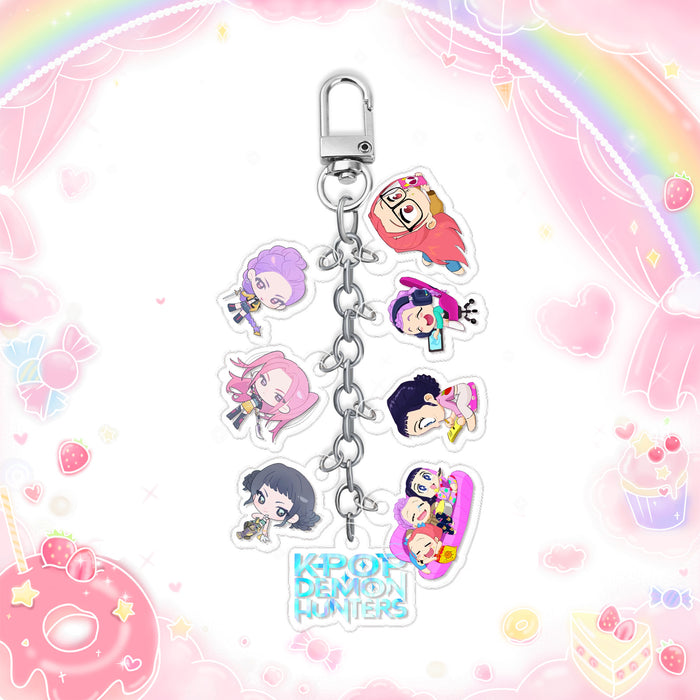 Wholesale 6PCS Kpop Custom Acrylic DIY Keychains