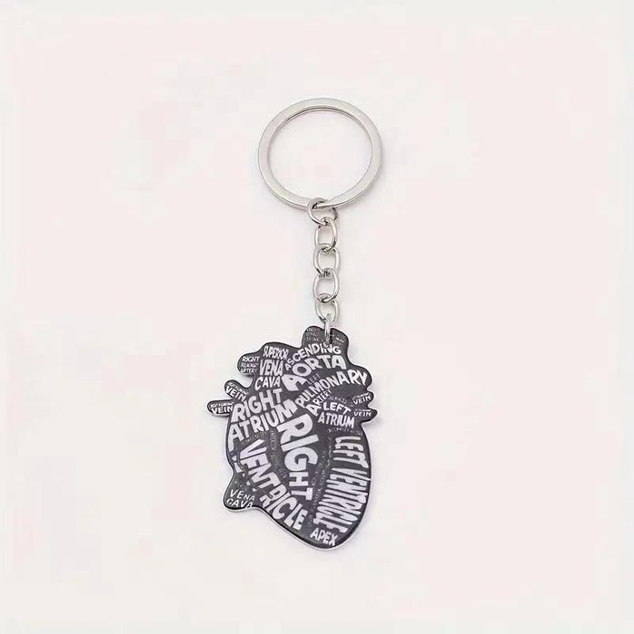 Wholesale Heart Shape Cartoon Acrylic Key ChainJDC-KC-Went001