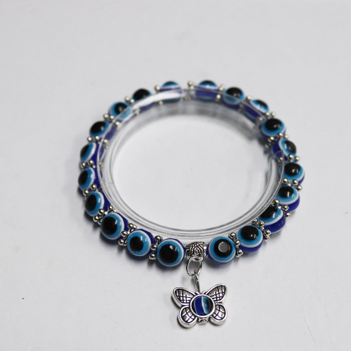 Wholesale Retro Blue Eyes Devil's Eye Bracelet Bracelet Butterfly Turtle Elephant Fatima's Hand Pendant