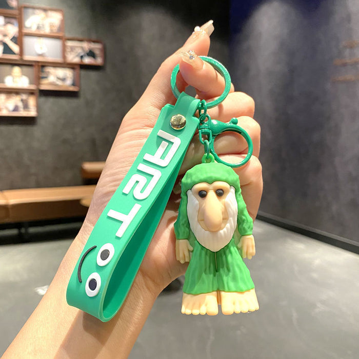 Wholesale Cartoon Silicone Keychain Bag Pendant