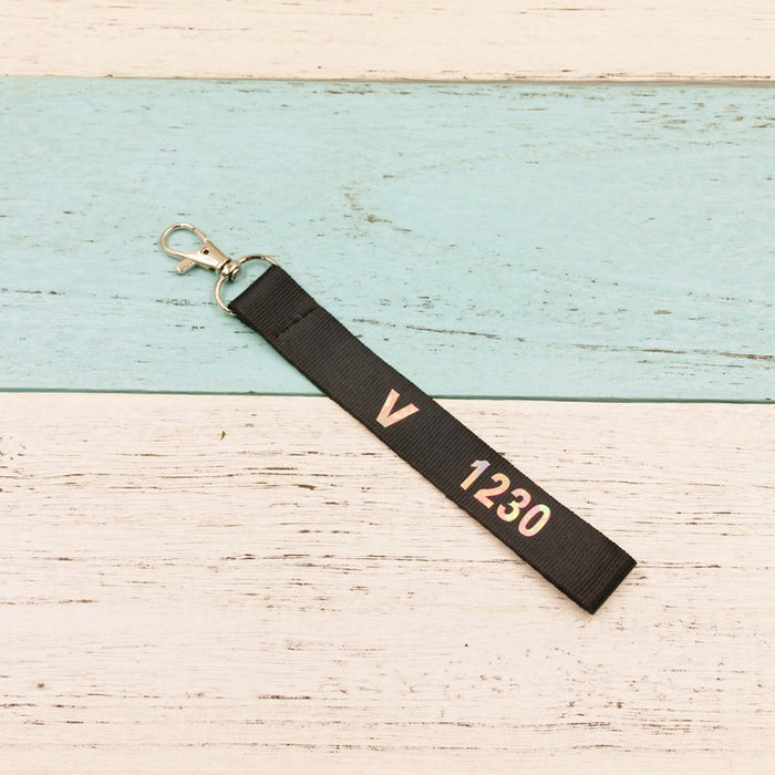 Wholesale Leather Name Tag Lanyard Keychain JDC-KC-HanTian018