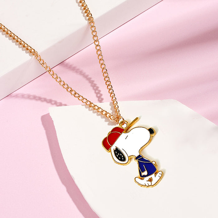 Wholesale Stainless Steel Alloy Electroplated Cartoon Pendant Necklace Fashion Jewelry Accessory