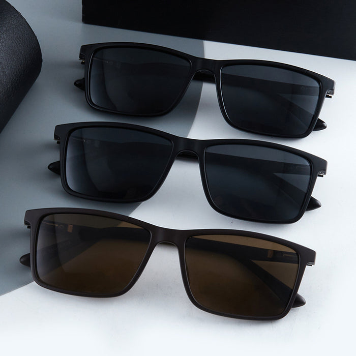 Wholesale Sunglasses for male drivers, square retro polarized sunglasses, fashionable cycling glasses