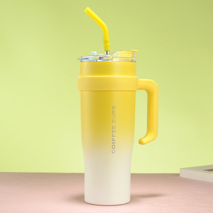 Wholesale Large capacity 304 stainless steel car ice bullies cup with straw 40oz