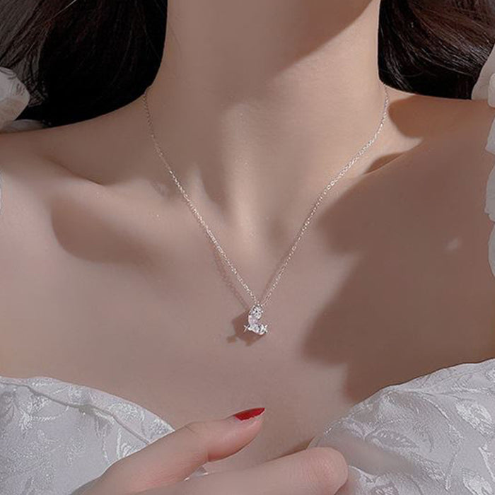 Wholesale S925 Silver  Necklace Women's  Clavicle Chain choker necklace