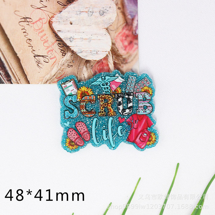 Wholesale Cartoon Organ Acrylic Pin DIY Patch Accessories JDC-FK-OuYie005