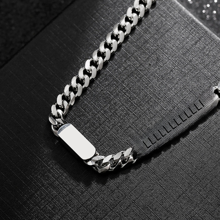 Wholesale Cuban chain necklace, high-end feel chain, simple and versatile sweater chain, niche vegetarian chain jewelry