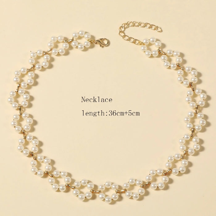 Wholesale pearl necklace Women' s clavicle chain ins style necklace fashion