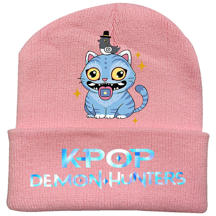Wholesale Couple' s knitted hat autumn and winter fleece hat outdoor warmth wool hat