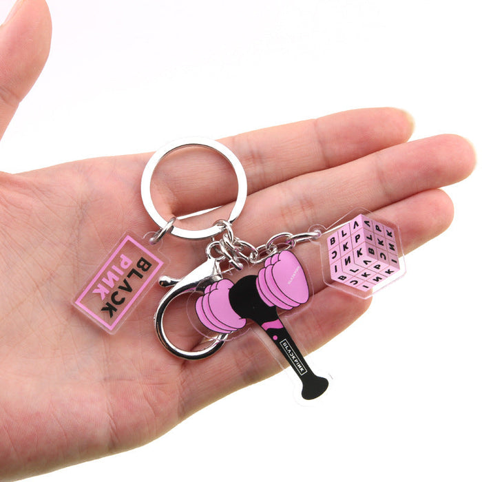 Wholesale Idol Acrylic Double Sided Transparent Keychain JDC-KC-RuiYuan001