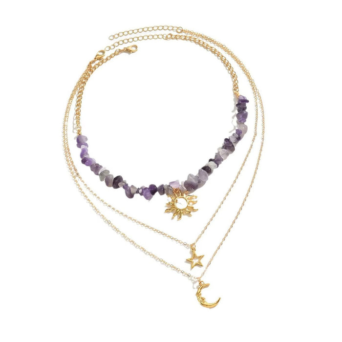 Wholesale Irregular gravel necklace, layered necklace, necklace accessories