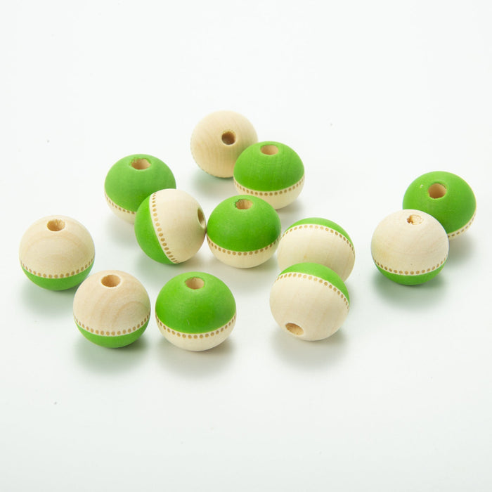 Wholesale of 10PCS/PACK Independence Day Colored Wooden Beads JDC-BDS-DianJin027