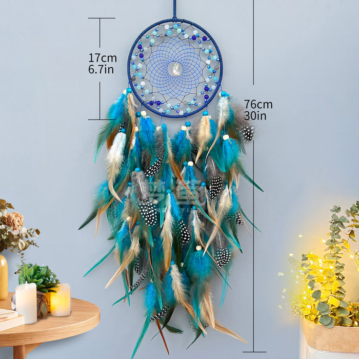 Wholesale Handwoven Dreamcatcher Wall Hanging Home Decor Feather MOQ≥2