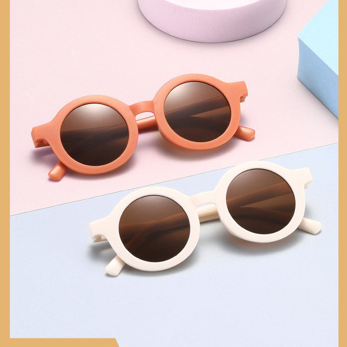 Wholesale Customized round sunglasses for babies, fashionable sunglasses for children, round frame sunglasses for children