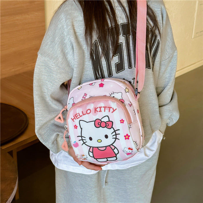 Wholesale Children's crossbody bag cartoon cute chest bag for outdoor leisure, lightweight single shoulder coin purse