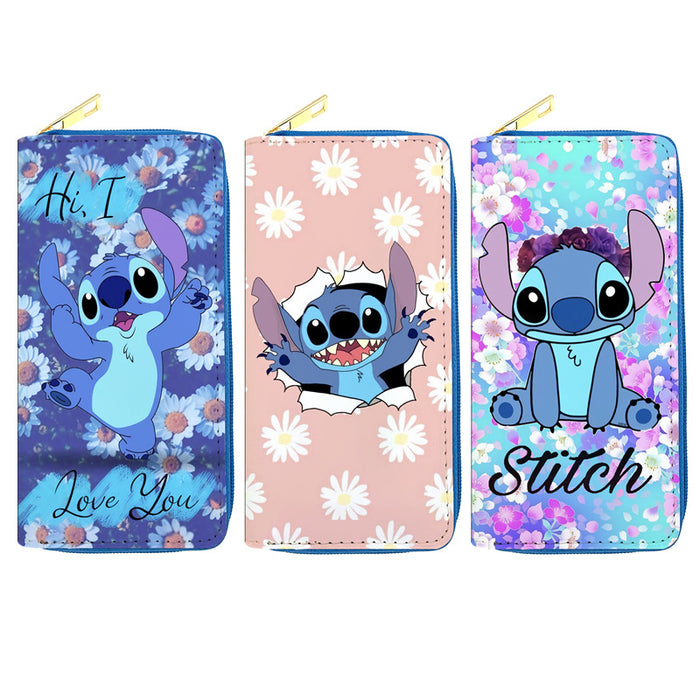 Wholesale 5pcs Cartoon Print Long PU Wallet JDC-WT-JiRui008