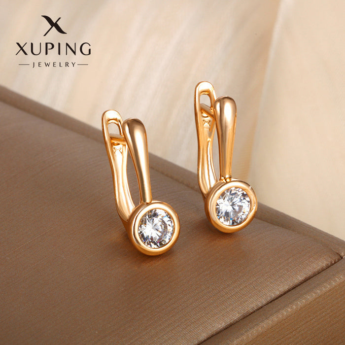 Wholesale Personalized Earrings Exaggerated Earrings Women's Zircon Earrings JDC-ES-XP006