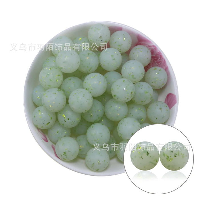 Wholesale 50pcs Platinum Glitter Silicone Beads JDC-BDS-HongZhou017