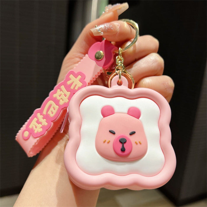 Wholesale Cute Cartoon Square Coin Purse Keychains