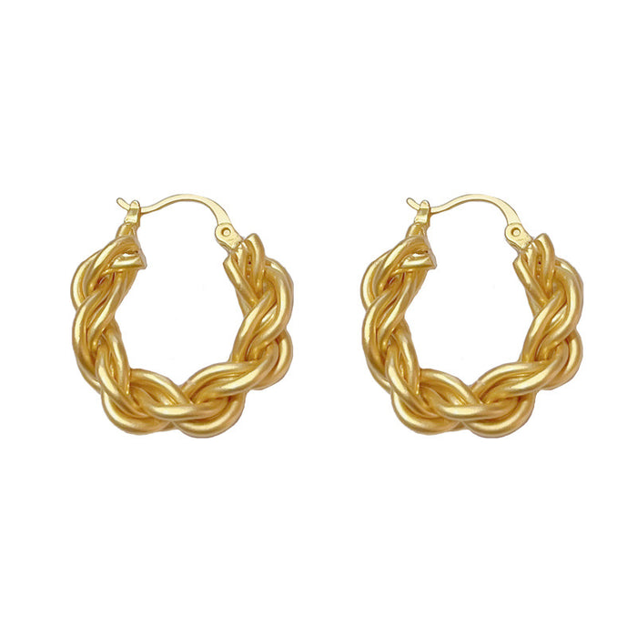 Wholesale Metal ear buckles, stylish, simple, personalized, versatile earrings with earrings