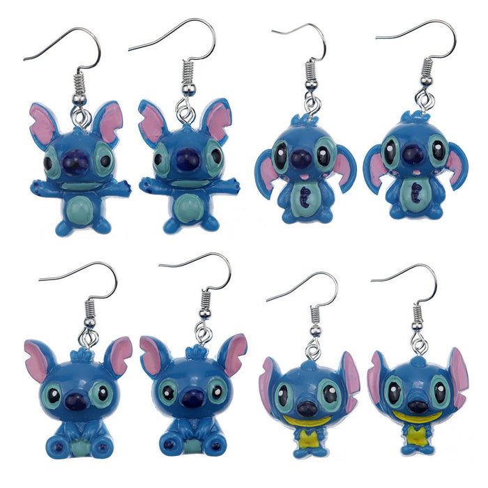 Wholesale Resin Earrings Cute Cartoon (S) JDC-ES-niqing004