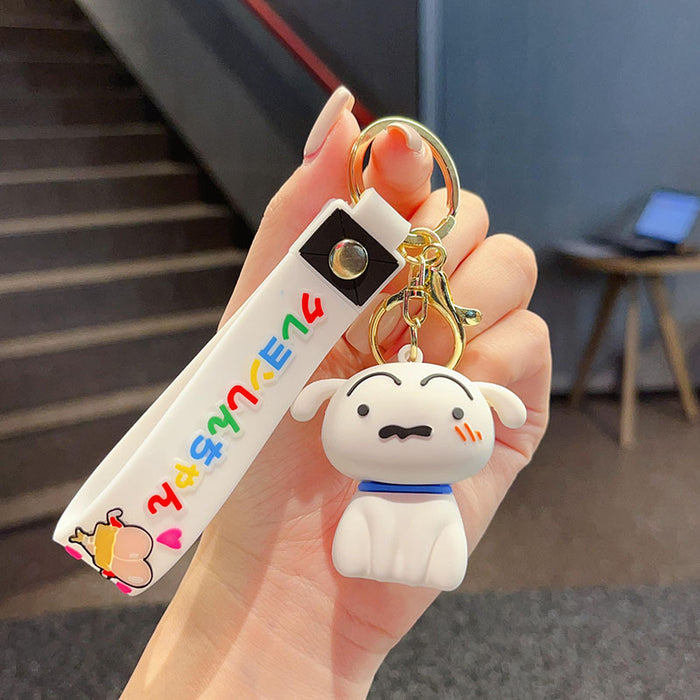 Wholesale Cute Cartoon Dinosaur Crocodile PVC Keychain Pendant Trendy Bag Charm And Car Key Accessory Gift For Collectors