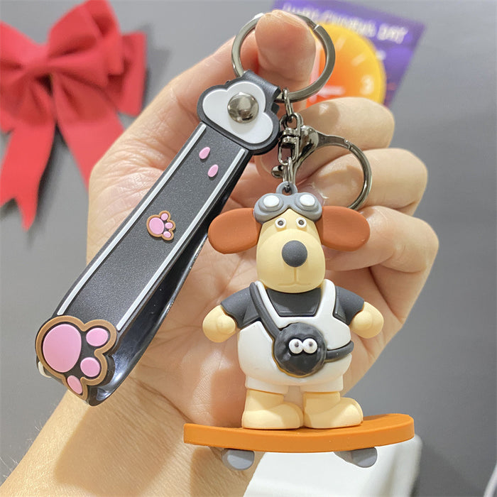 Wholesale PVC Cartoon Doll Keychain JDC-KC-WuYi021