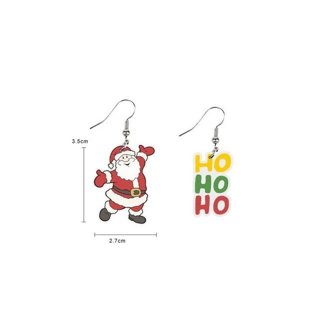 Wholesale Acrylic flat  earrings holiday ornaments animal cute earrings earrings