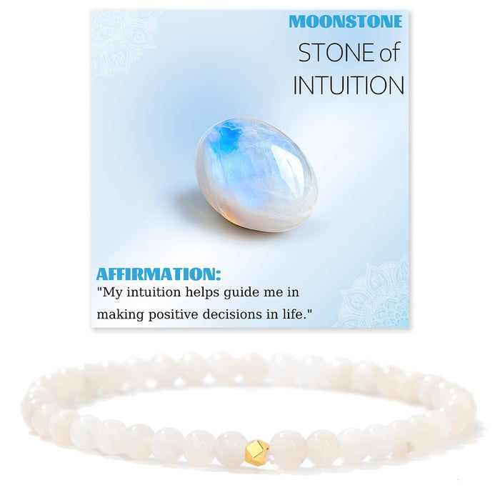 Wholesale 4mm stone bead bracelet with elastic cord