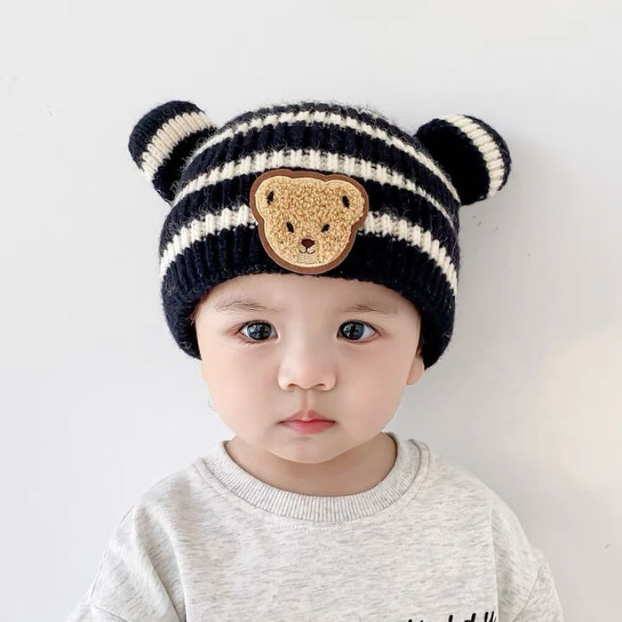 Wholesale Baby Hats Autumn Winter Baby Hat Stripes JDC-FH-SL001