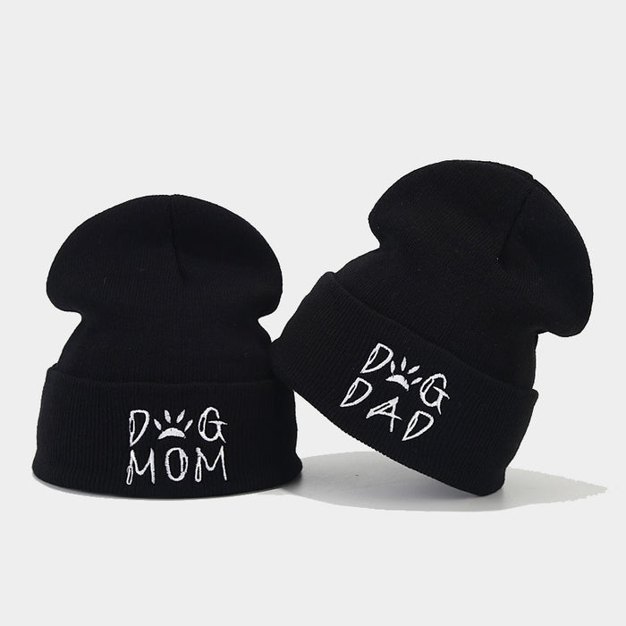 Wholesale Letter Embroidery Acrylic Warm Knitted Hat JDC-FH-LvYi052