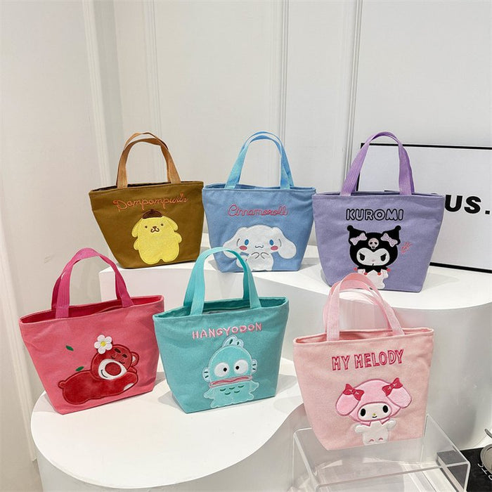 Wholesale Canvas Handbag Cartoon Character Lunch Bag Teen Girl Gift MOQ≥2