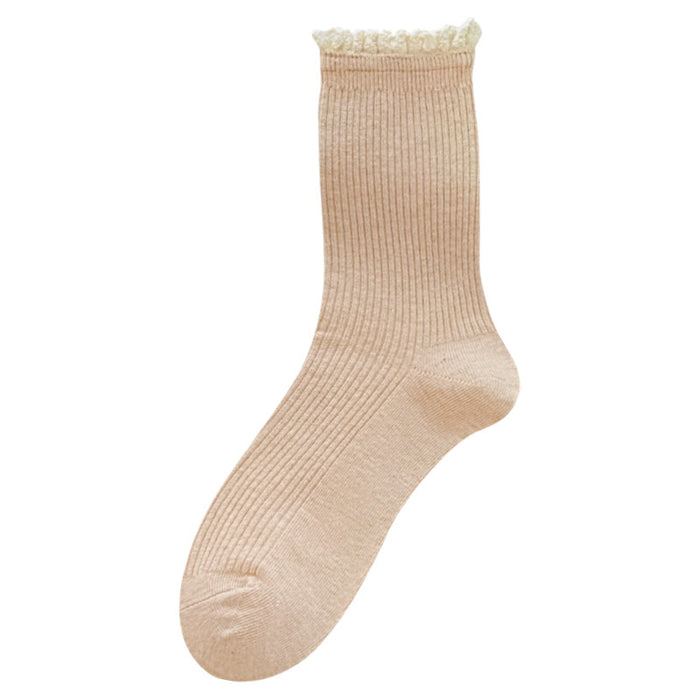 Wholesale Vintage mid tube pile socks for wearing and matching socks