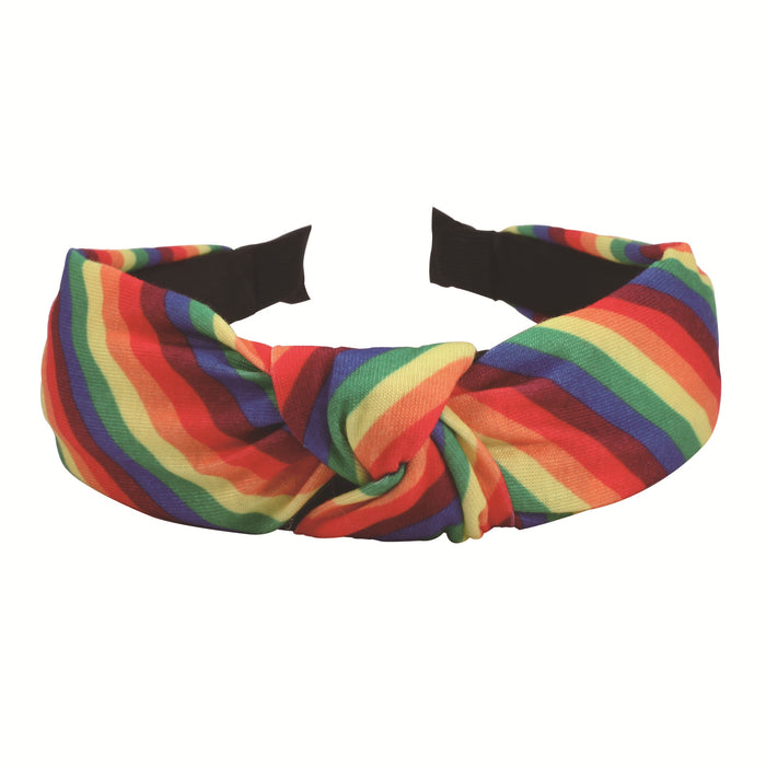 Wholesale Rainbow Pattern Fabric Headband JDC-HD-Xiny006