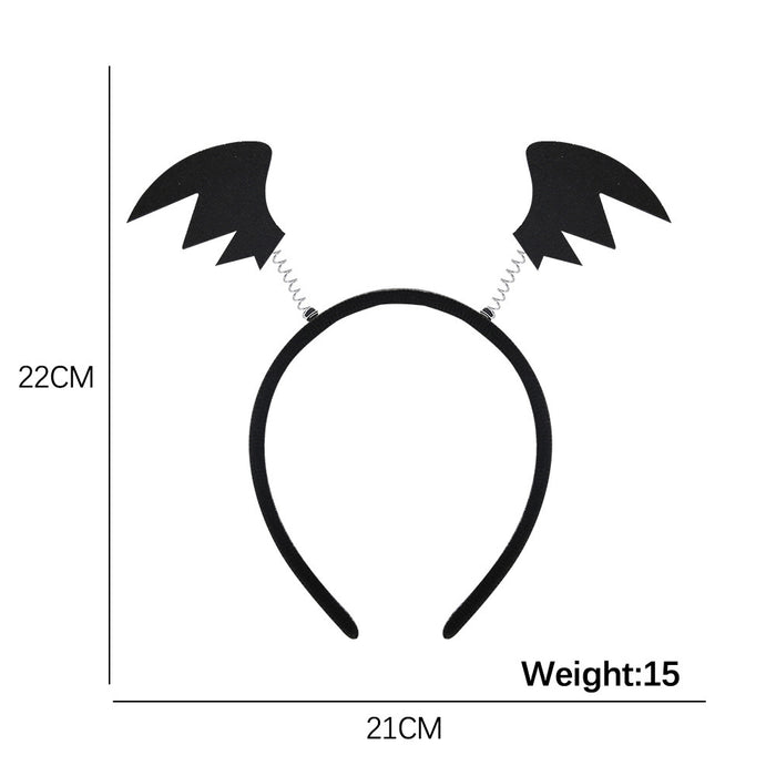 Wholesale Headband With  Bat And Pumpkin Decor Chic Party Prop Hair Accessory