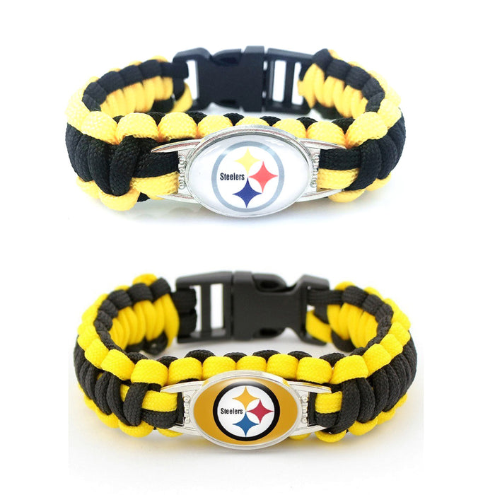 Wholesale rugby team rope woven bracelet