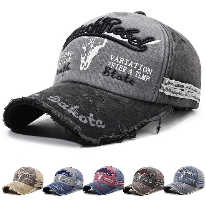 Wholesale Embroidered Men' s and Women' s Washed Baseball Cap
