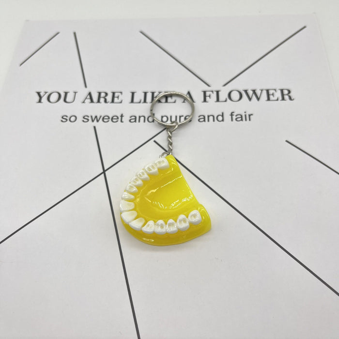 Wholesale Mini Resin Tooth Keychain JDC-KC-KangX002