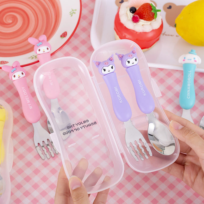 Wholesale Cartoon Stainless Steel Forks and Spoons Cutlery Set JDC-SN-CXR004
